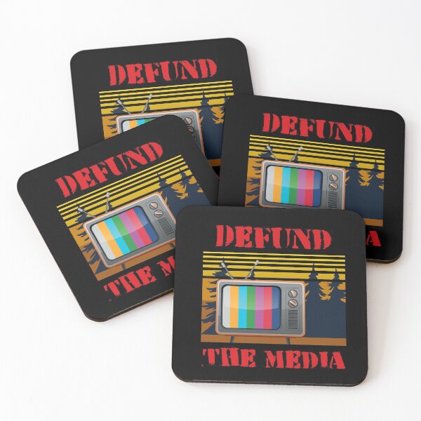 Item preview, Retro Vintage Defund The Media designed and sold by VibeCraze Designs.