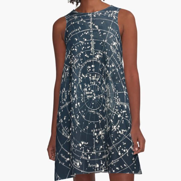 Item preview, Vintage STAR CONSTELLATIONS MAP POSTER circa 1900s  designed and sold by Beltschazar.