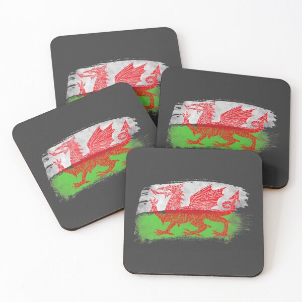 Item preview, Welsh Dragon - Geometric Flag designed and sold by Jonrjones.