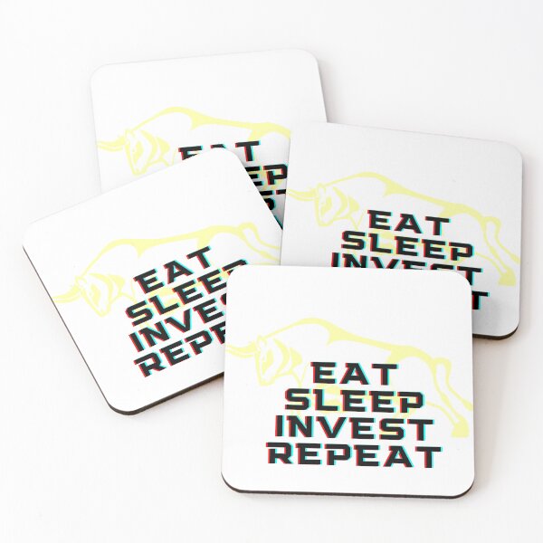 Item preview, EAT SLEEP INVEST REPEAT designed and sold by FourNuns.