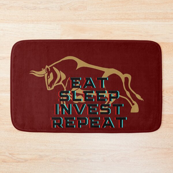Item preview, EAT SLEEP INVEST REPEAT designed and sold by FourNuns.