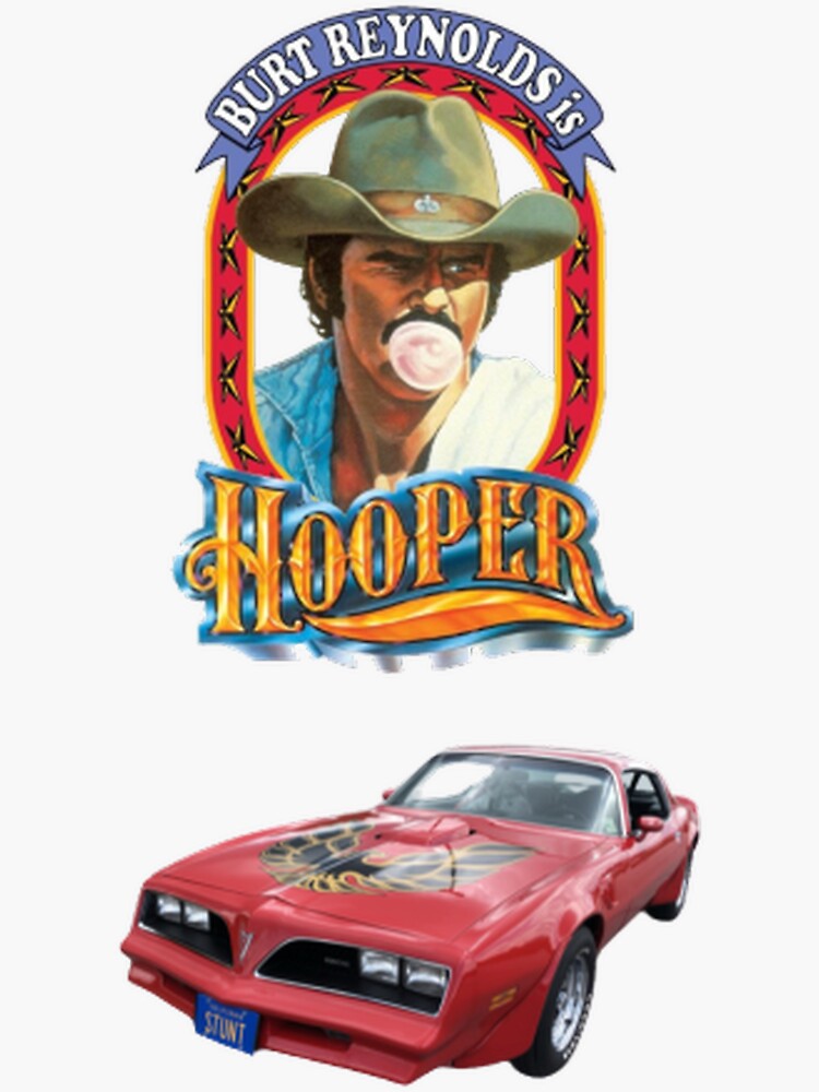 "Hooper rocket car stuntman " Sticker for Sale by Alastair42 Redbubble