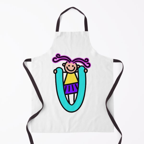 Item preview, Letter U for girls alphabet Kids Colorful Cartoon Character designed and sold by funwithletters.