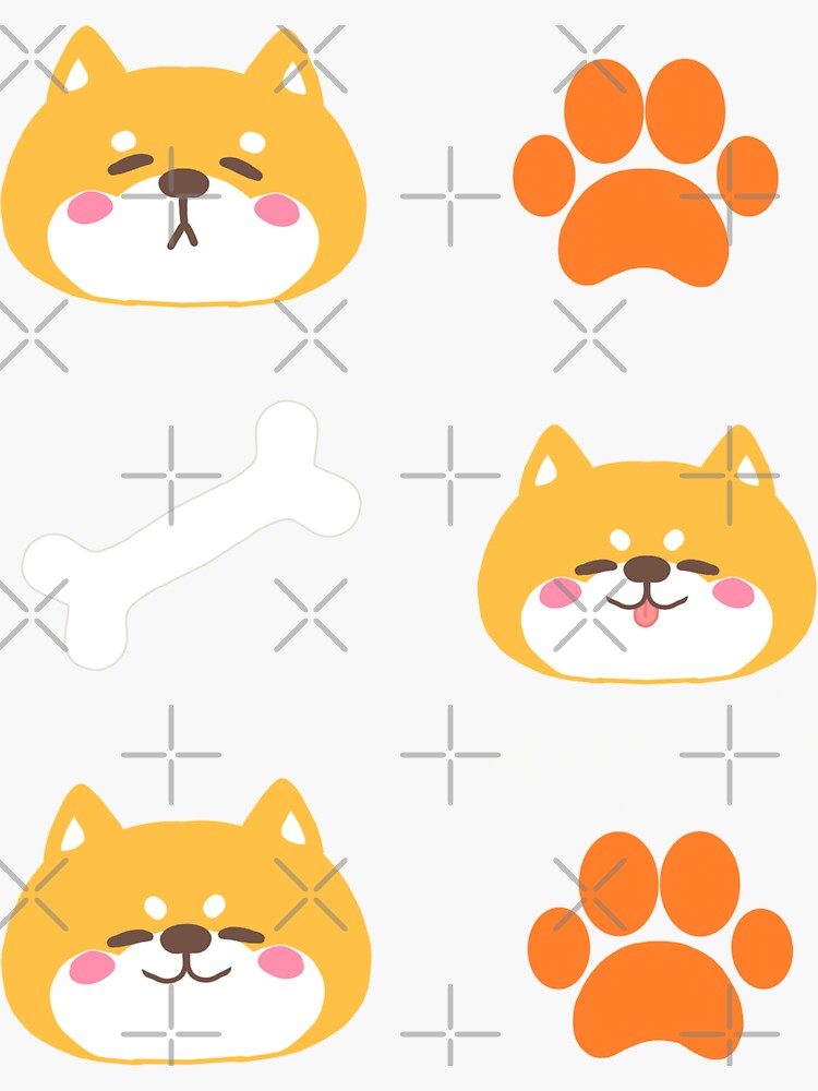 "Shibainu Dog japanese" Sticker by Pahhs Redbubble