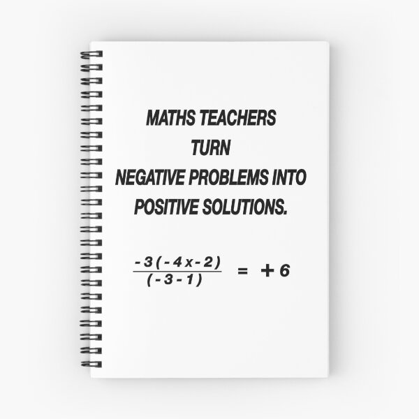 Item preview, maths teacher turn negative problems to positive solutions funny quote designed and sold by nuz2.
