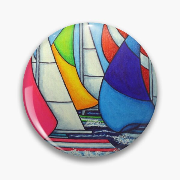 Item preview, Rainbow Racing Regatta designed and sold by Lisa Lorenz Paintings.