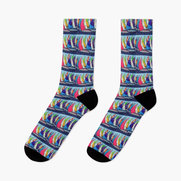 Item preview, Rainbow Racing Regatta designed and sold by Lisa Lorenz Paintings.
