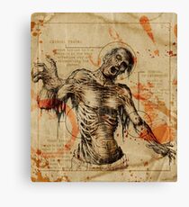 Diagram Zombie Canvas Print