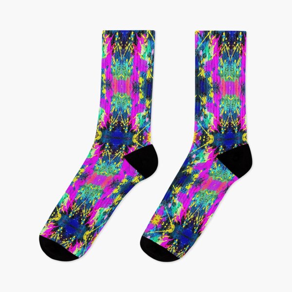 Artikelvorschau, Neonillustration, Psychedelic Arte Abstracto, abstraktes Kunstdesign entworfen und verkauft von Adri Barnard.