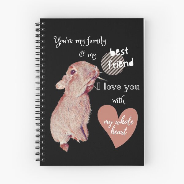 Item preview, You are my best friend I love you with my whole heart, Black designed and sold by MissTutuDesign.