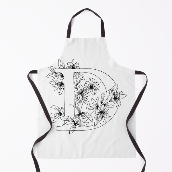 Item preview, Floral letter D designed and sold by Artsy Corner.