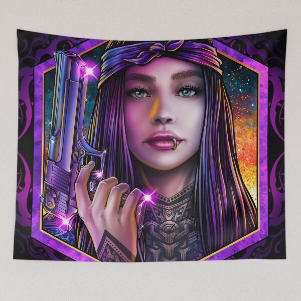 Item preview, Winya No. 167 Badass girl with gun designed and sold by Winya.