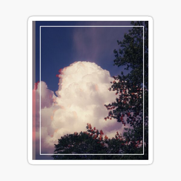 Glitching huge clouds Sticker