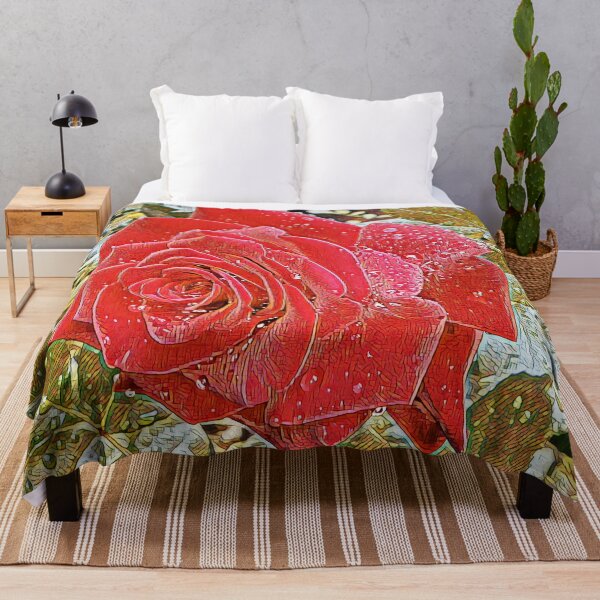 Item preview, Tender red rose after the rain designed and sold by helenkaiy.
