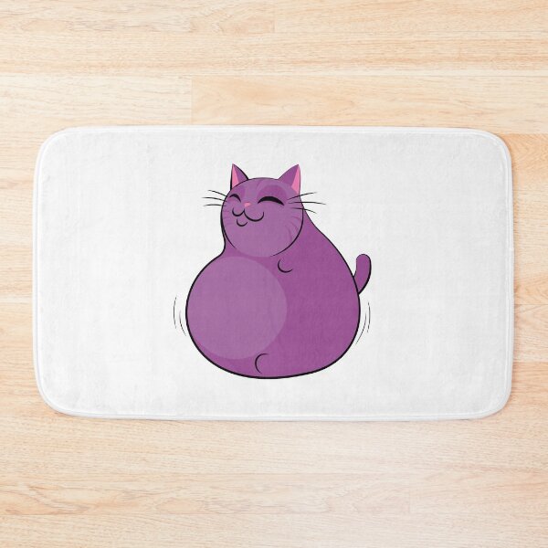 Item preview, Roly Poly Fat Purple Cat designed and sold by DurianWong.