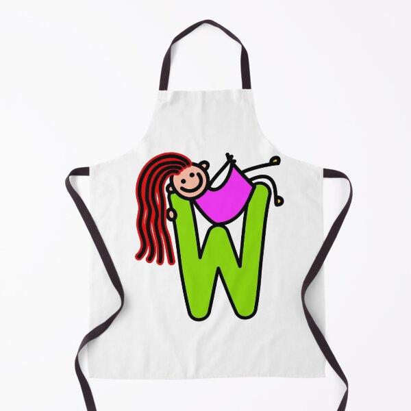 Item preview, Letter W for girls alphabet Kids Colorful Cartoon Character designed and sold by funwithletters.