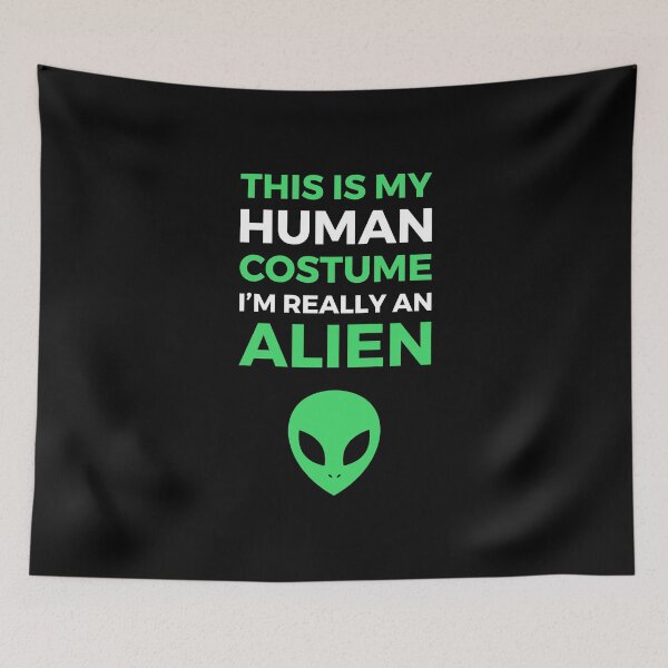 Item preview, This Is My Human Costume - Alien Edition I designed and sold by Lemon Pepper.