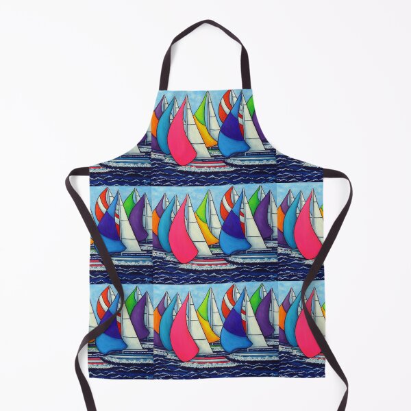 Item preview, Rainbow Racing Regatta designed and sold by Lisa Lorenz Paintings.