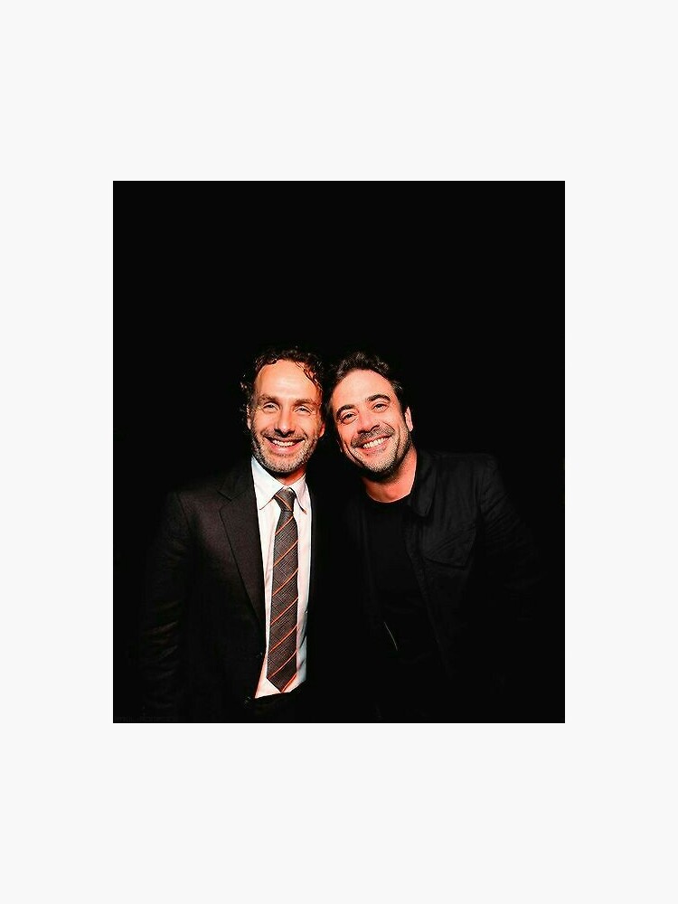 Andrew Lincoln And Jeffrey Dean Morgan Sticker By Oceeanelgs Redbubble