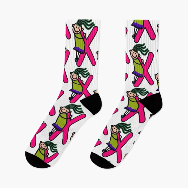 Item preview, Letter X for girls alphabet Kids Colorful Cartoon Character designed and sold by funwithletters.
