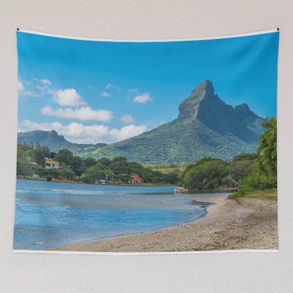 Item preview, Sunny Mauritian seaside view designed and sold by onestep4ward.