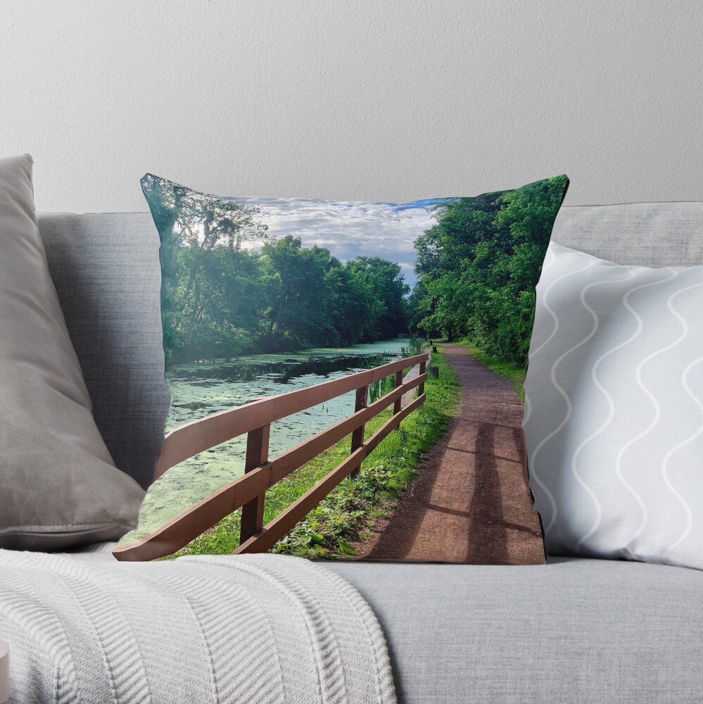 New Hope Stroll Throw Pillow