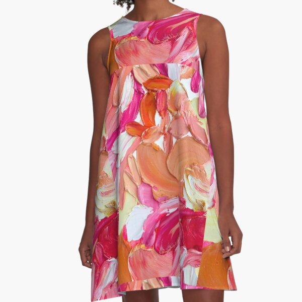 The Ocean Meets the Orchard A-Line Dress