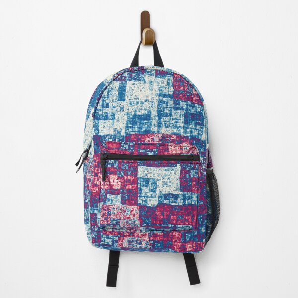 Item preview, Abstract rectangles in red and blue designed and sold by MarionsArt.