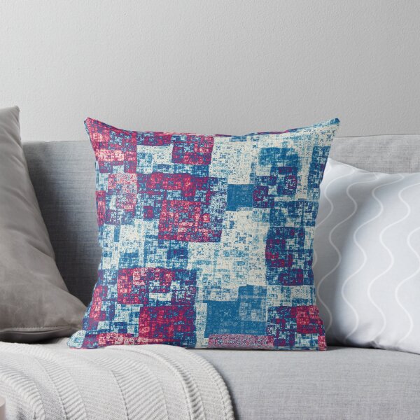 Item preview, Abstract rectangles in red and blue designed and sold by MarionsArt.