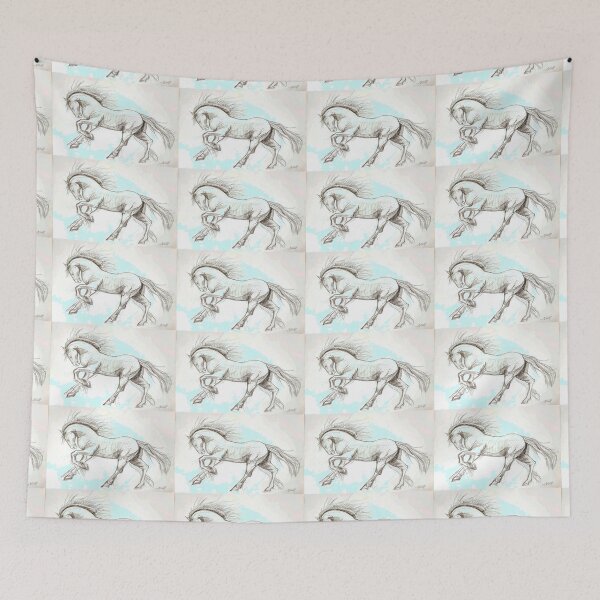 Item preview, Illustration of a Horse  designed and sold by Liz HL Art Shop.