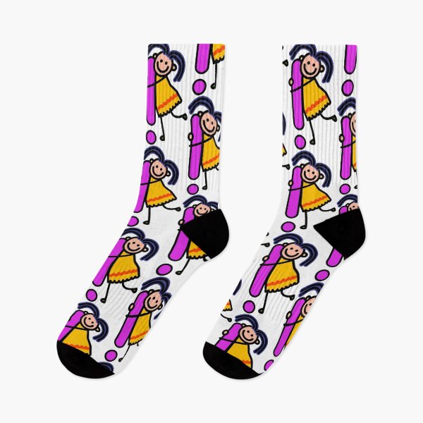 Item preview, Letter Exclamation Mark for girls alphabet Kids Colorful Cartoon Character designed and sold by funwithletters.