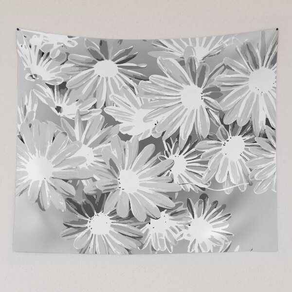 Item preview, Gray Watercolor Flowers designed and sold by B & K     Store.