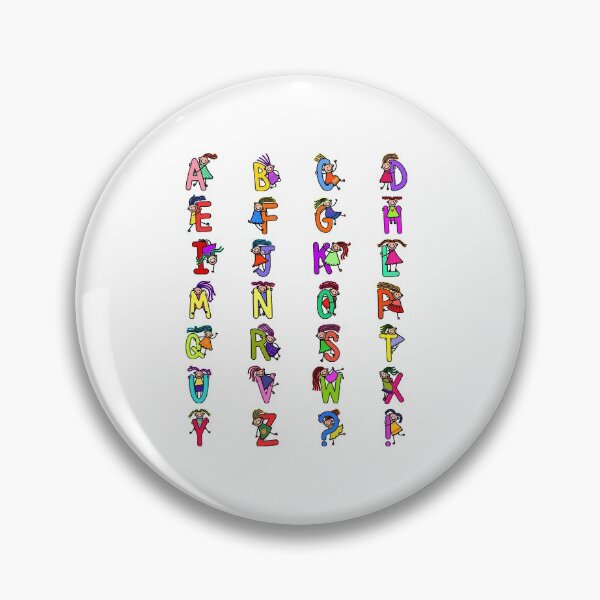 Item preview, Whole Alphabet for girls alphabet Kids Colorful Cartoon Character designed and sold by funwithletters.