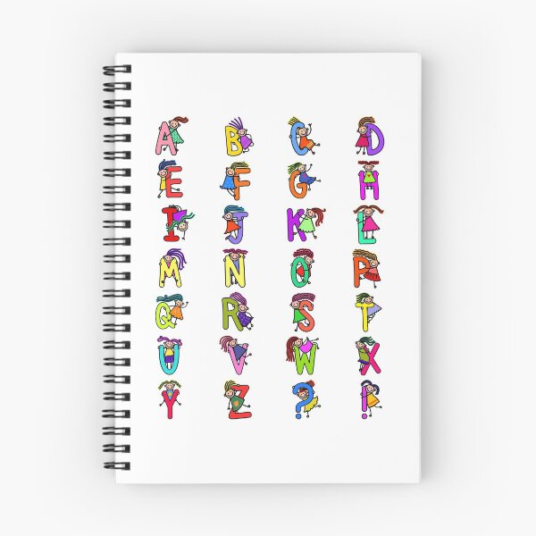 Item preview, Whole Alphabet for girls alphabet Kids Colorful Cartoon Character designed and sold by funwithletters.