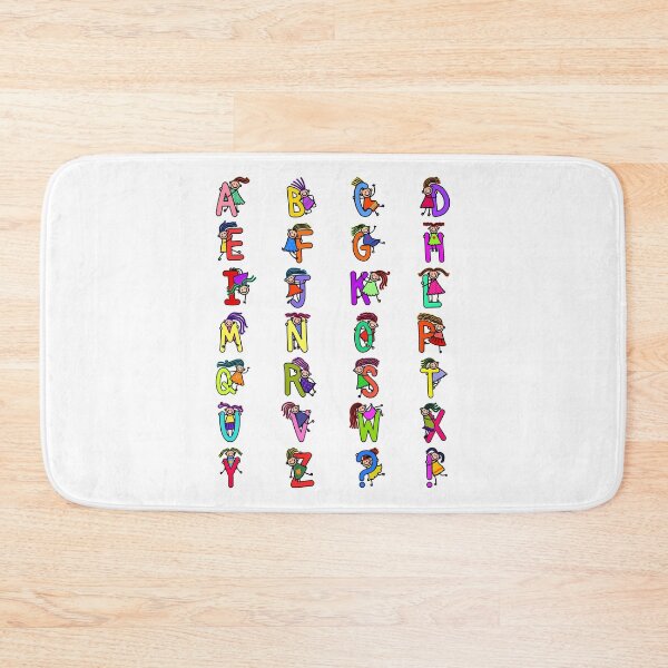Item preview, Whole Alphabet for girls alphabet Kids Colorful Cartoon Character designed and sold by funwithletters.