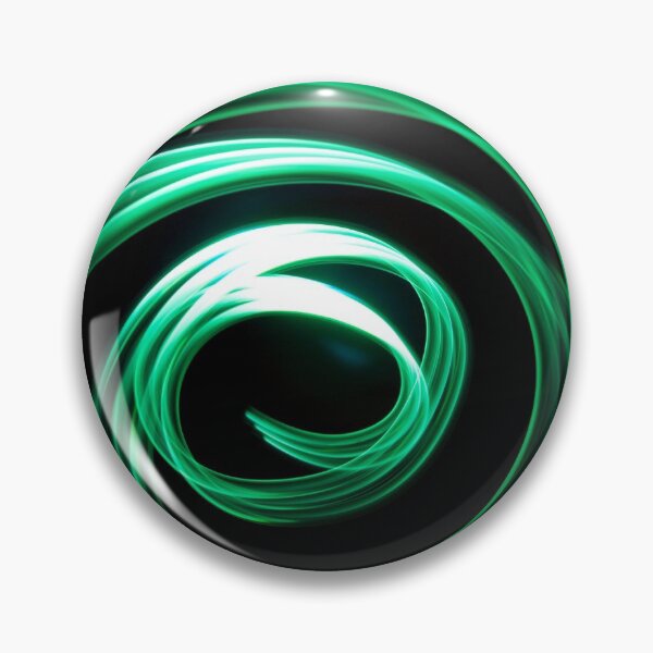 Item preview, Green light painting spiral shaped abstract on black designed and sold by Grégory DUBUS.