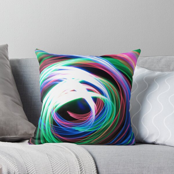 Item preview, Pintura abstracta en forma de espiral con luz tricolor roja, verde y azul sobre fondo negro designed and sold by Grégory DUBUS.