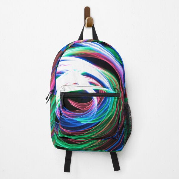 Item preview, Tri color red green and blue light painting spiral shaped abstract on black designed and sold by Grégory DUBUS.