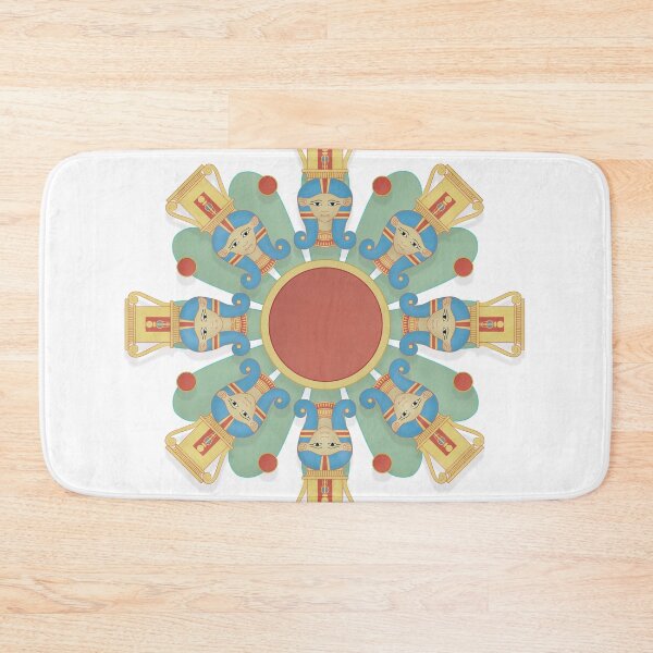 Item preview, Egyptian pattern with the face of goddess Hathor designed and sold by Franck-Monnier.