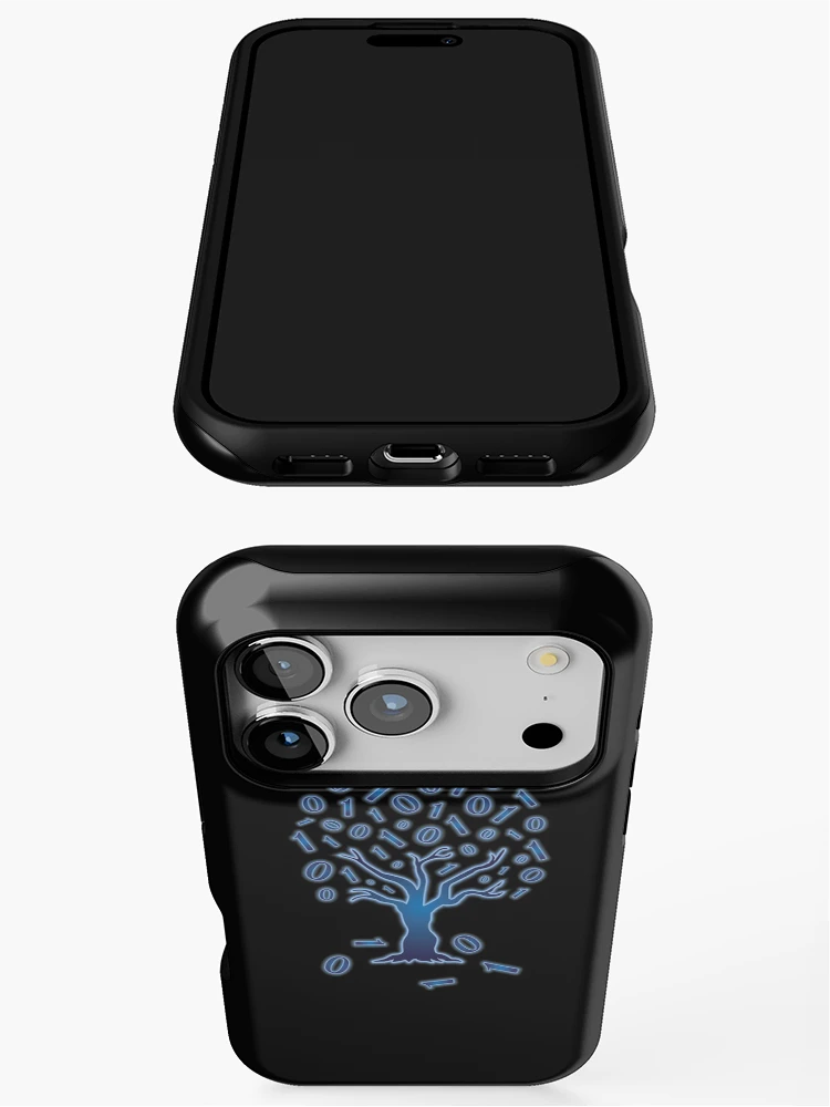 Thumbnail 3 of 4, iPhone Case, Funny Coder Tree Computer Programmer Coding Expert Gear designed and sold by DynamicDesign.
