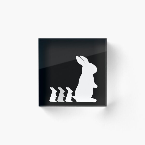 Item preview, Bunny Mom y sus bebés, negros designed and sold by MissTutuDesign.