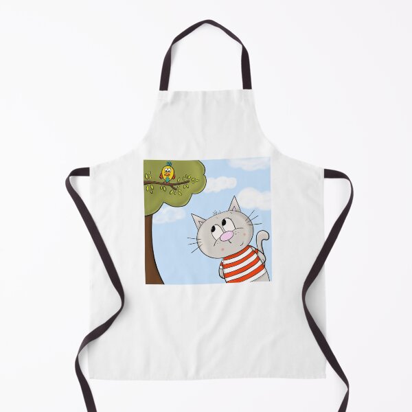 Item preview, Cat and bird designed and sold by KateCrafts.