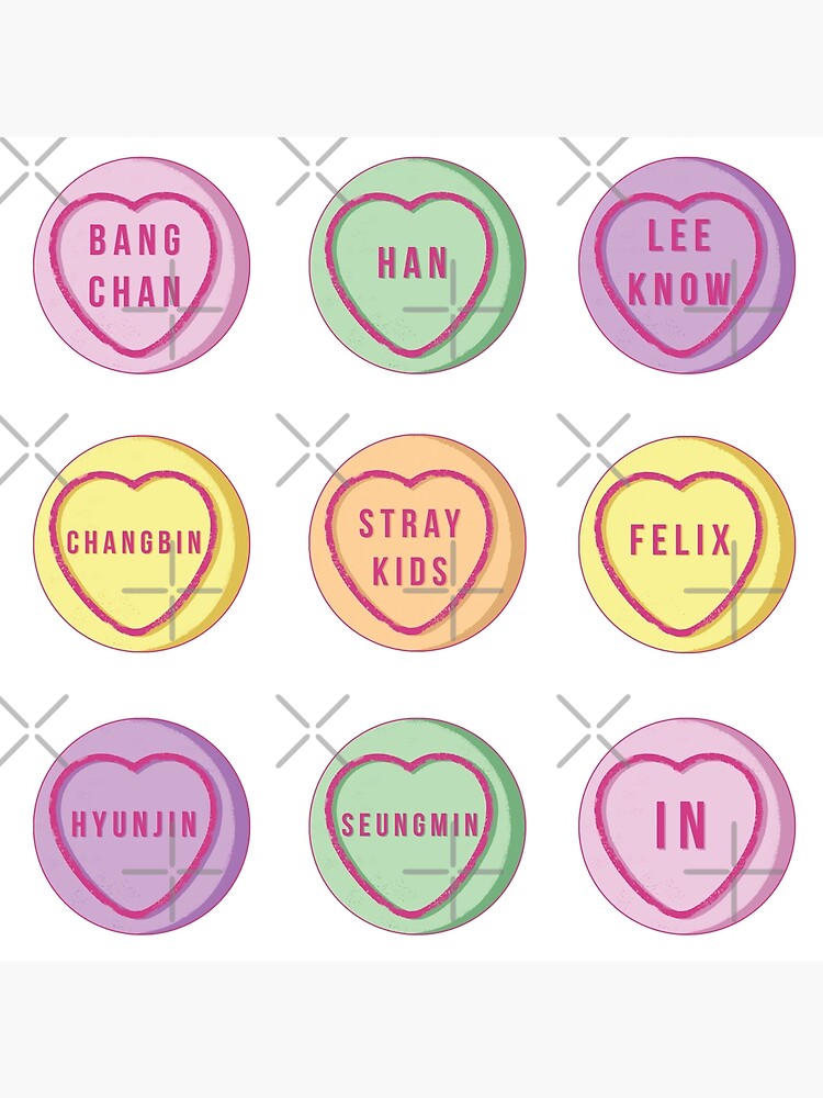 Stray Kids Positivity Stickers Art Board Print for Sale by finntasticart