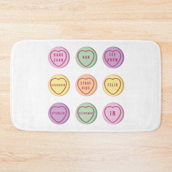 Item preview, STRAY KIDS Members Names LOVE HEARTS Pastel Cute [BUY MEDIUM OR LARGER FOR STICKER PACK] designed and sold by SugarSaint.