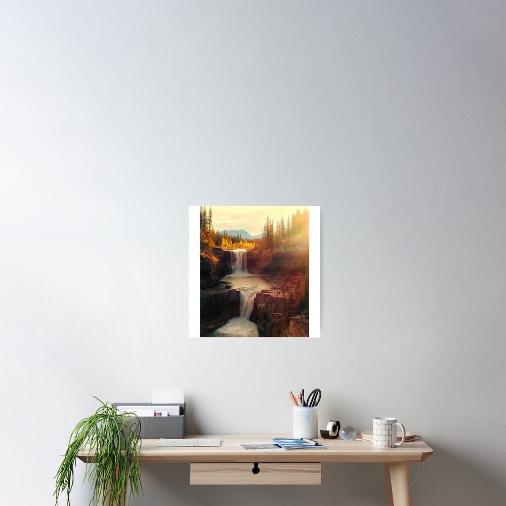 Sunshine waterfall Poster