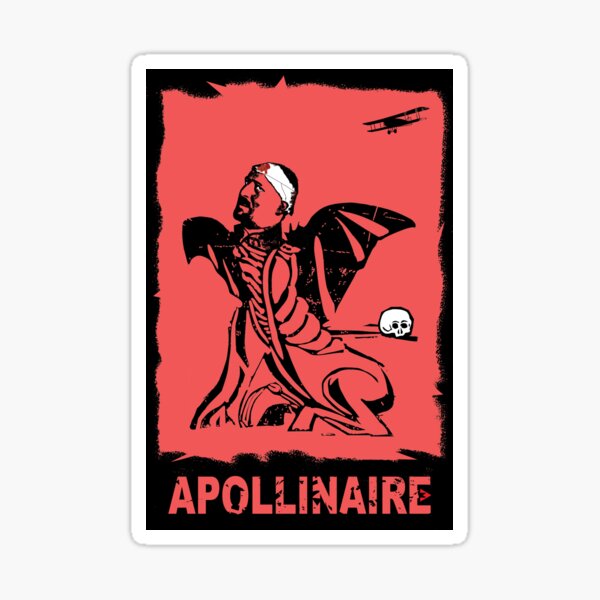 Guillaume Apollinaire - The Bulldozer of Surrealism Sticker