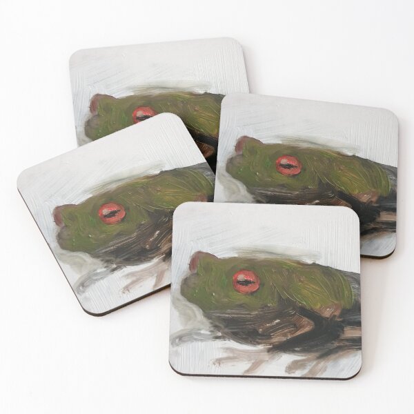 Item preview, Froggy Gemstone ojos ranas designed and sold by Liz HL Art Shop.
