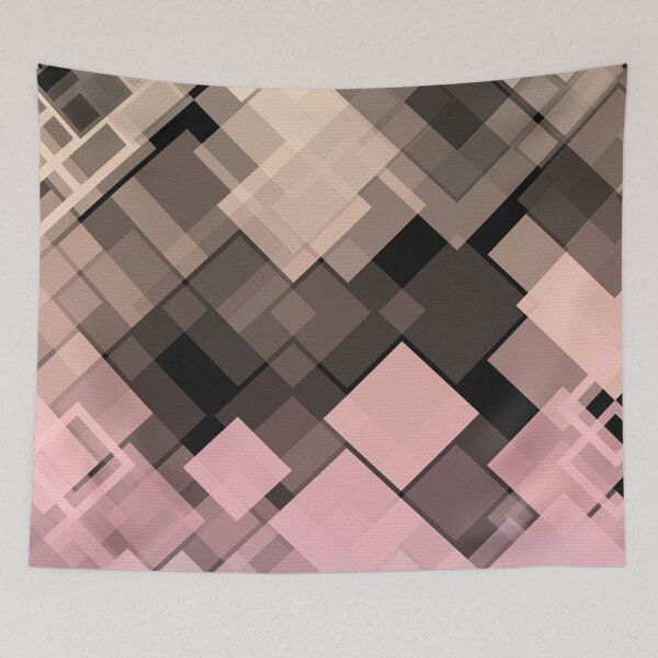 Item preview, Pink and black diamonds pattern designed and sold by smARTwork.