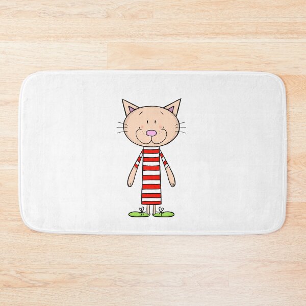 Item preview, Long cat in stripped Tshirt designed and sold by KateCrafts.