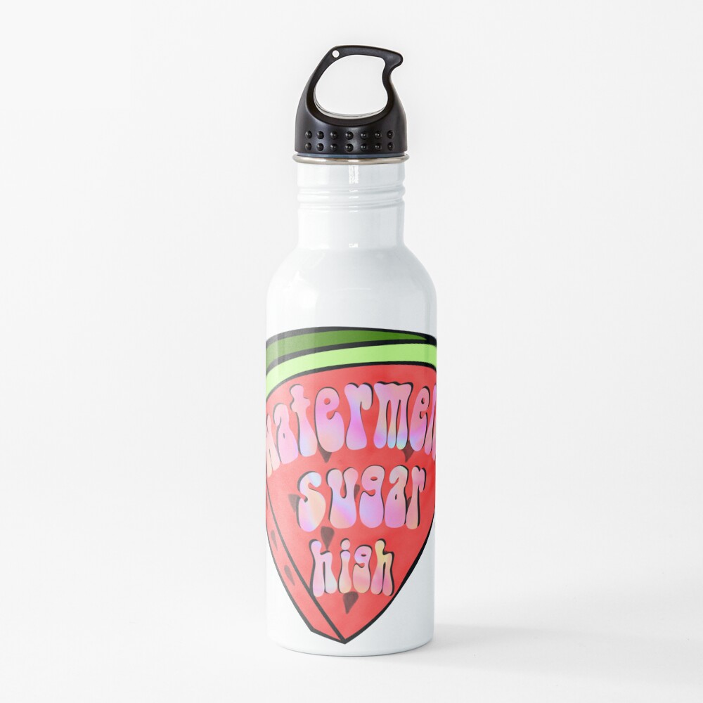 Watermelon sugar Harry Styles - Watercolor watermelon slice Water Bottle